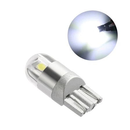10 st vita T10 3030 2SMD LED-billampor (vitt ljus)
