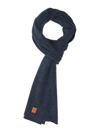 Organic Wool Scarf - Gots Accessories Scarves Winter Scarves Blå Knowledge Cotton Apparel