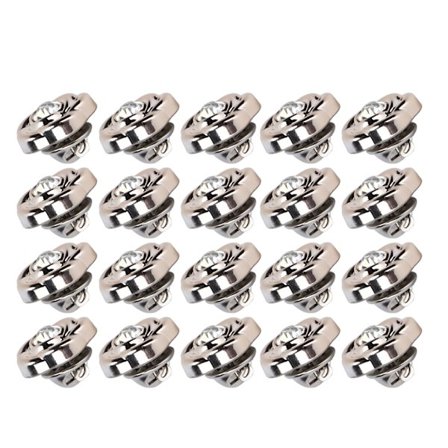 20 stk. metal knapper til syning 18 mm genanvendelige nemme at fjerne robuste holdbare rustfrie jean knapper til bukser nederdele sweatre