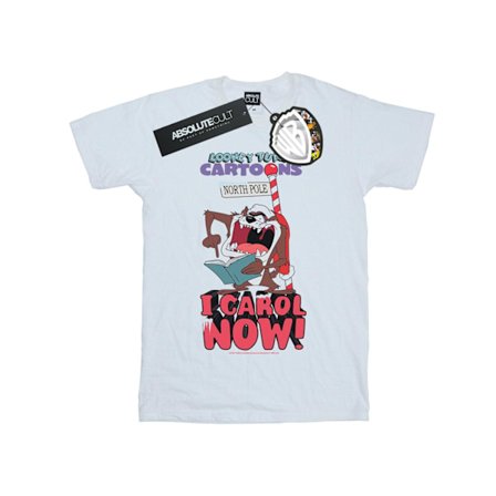 Looney Tunes Herr Taz I Carol Now T-shirt L Vit
