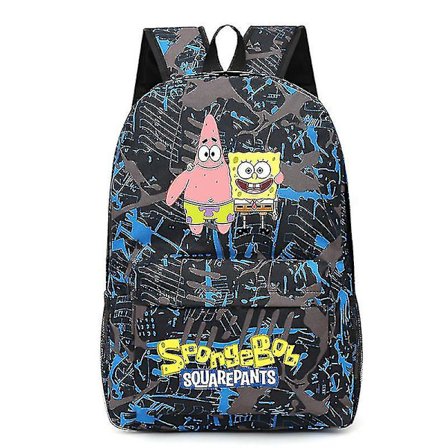 Spongebob Ny Ryggsekk Kawaii Tegneserie Mote Skolesekk Anime Veske Oxford Stoff Barneryggsekker Trendy Studentvesker Gaver-l