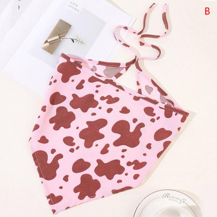 Snöra Triangel Pannband Cow Print Pannband Triangel Pannband