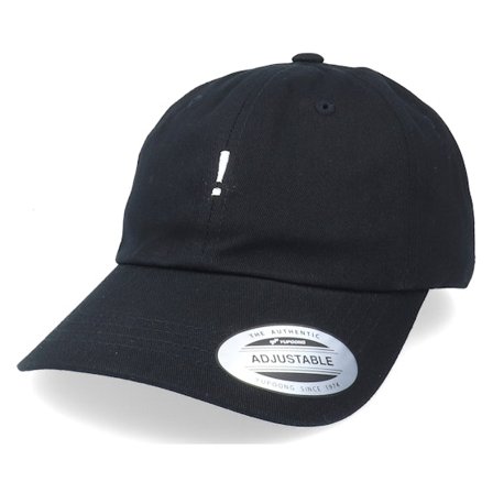 Iconic - Black unconstructed Czapka Z Daszkiem - Exclamation Mark Black Dad Cap @ Hatstore