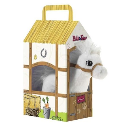 Bibi - Tina -Pferd Sabrina stehend im Stall Plush Animal, , White - 636873