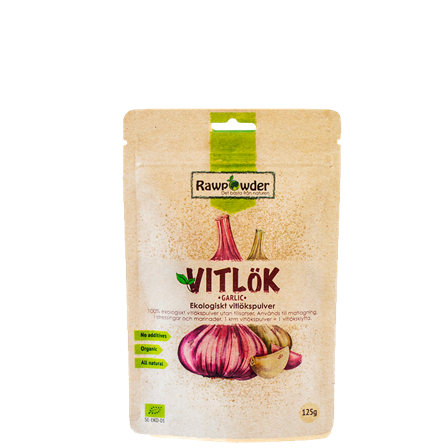 Rawpowder Ekologiskt Vitlökspulver 125 g
