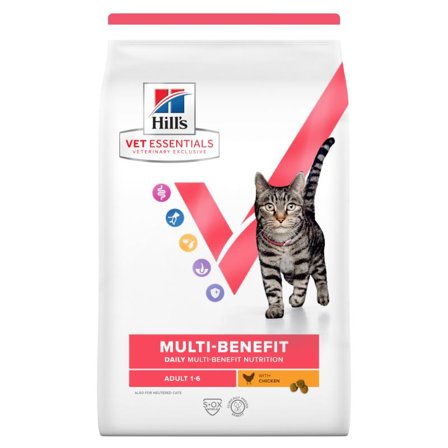 Hills VE Feline Adult Mulit_Benefit, Chicken, 6,5 kg