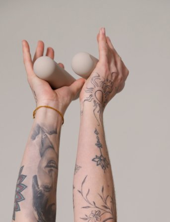 Moonchild Yoga Wear Moonchild Weight Bars - Beige - ONE SIZE