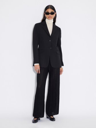 Holzweiler - Regular Suit Jacket - Black - Womens - 42