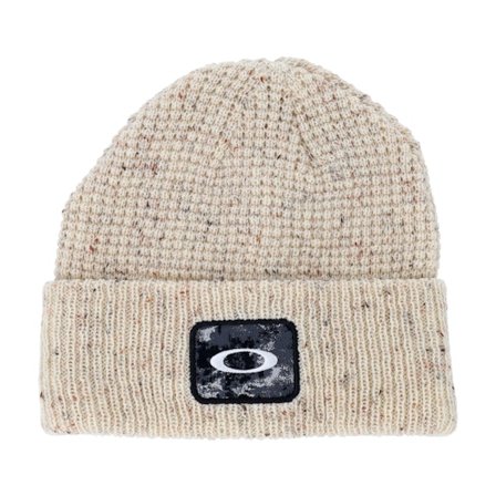 Oakley - Beige cuff Beanie - Ellipse Patch Waffle Beanie Mist Cuff @ Hatstore