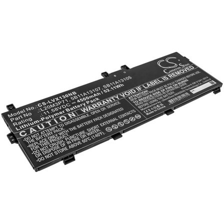 Batteri till Notebook, Bärbar dator för Lenovo ThinkPad X13 Yoga G2 20W80014GE m.fl.