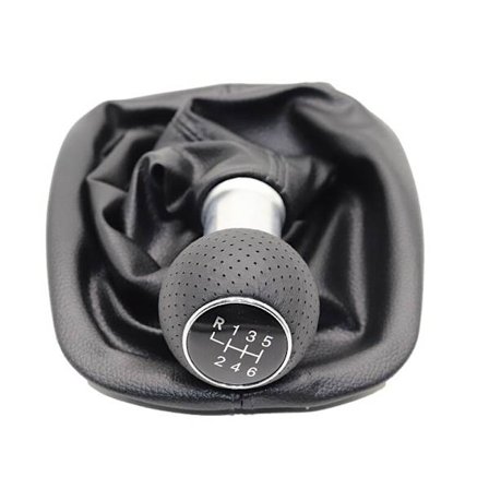 5 / 6 Växlad Bil Växelspaksknopp Med A3-knopp 12mm För VW Passat B5 B5.5 1998-2004 B5 FL (00-05) 3B B5 3B2 3B5 1996-2000-6 HS-023 svart linje
