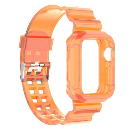 Apple Watch 38/40/41/42 mm Kristall Skal/Armband Orange