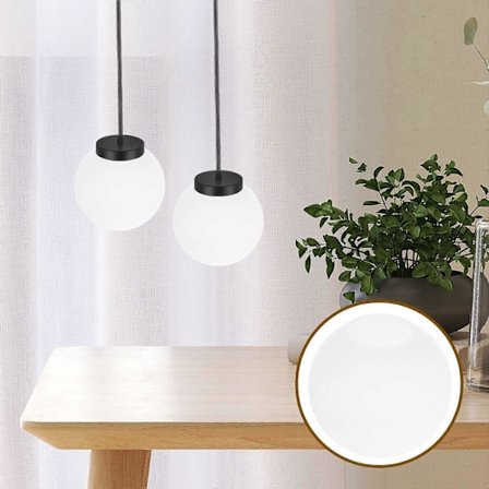 Koristeellinen riippuvalaisimen kupu himmeästä lasista, lampunvarjostin, pallomainen kattovalaisin kotiin, toimistoon, baariin