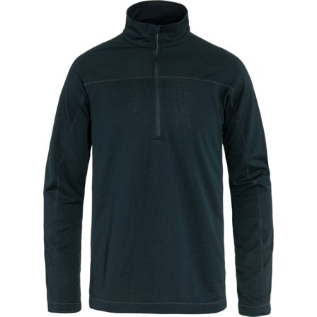 Fjällräven Abisko Lite Fleece Half Zip M - male - Dark Navy/Blå - Fleece