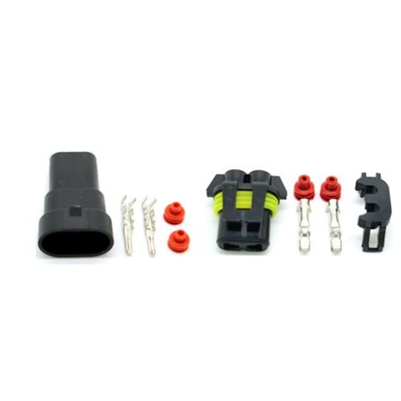 Xenon - Led AMP kontakter HB4 9006 HB3 hona + hane 2-pack