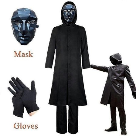 Squidward Games Boss Kostume til Voksne + Maske + Handsker - Perfekt