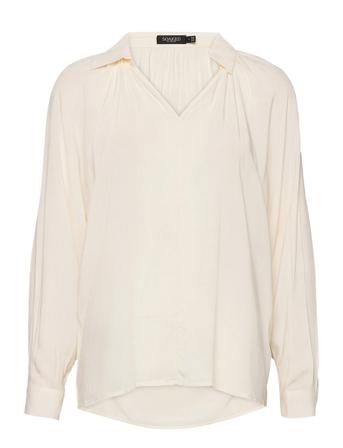 Slketo Blouse Ls White Soaked In Luxury