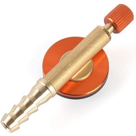 Ventilkåpa Camping Gaspåfyllningsadapter Universal Mässing På/Av Ventil Regulator för Utomhuscamping