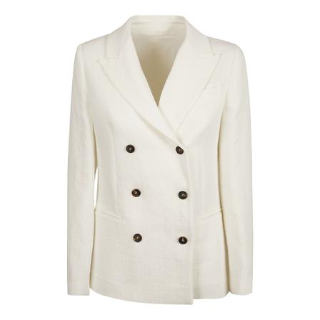 Brunello Cucinelli Jacket , Wit , Dames , Maat: S