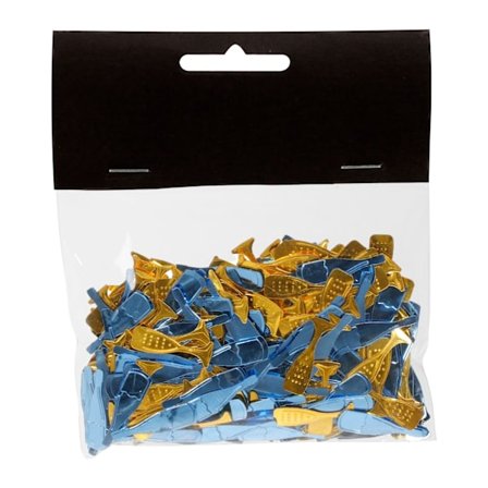 Konfetti Champagne & Glas, Guld & Blå