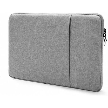 15,6 tommer Laptop Sleeve Beskyttelsesetui med 2 lommer Grå