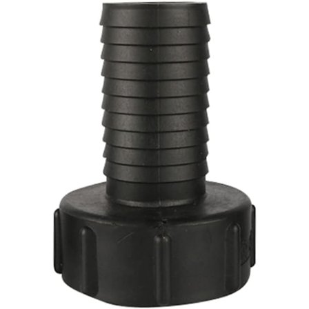 IBC-tankadapter for hageslange 60 mm grov gjenger til 38 mm