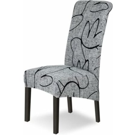 Ahlsen Joustavat Tuolinpäälliset 4 kpl Suuret Ruokatuolin Päälliset Isot Tuolinpäälliset Irrotettavat Pestävät Ruokasalin Sisustukseen Hotelli 