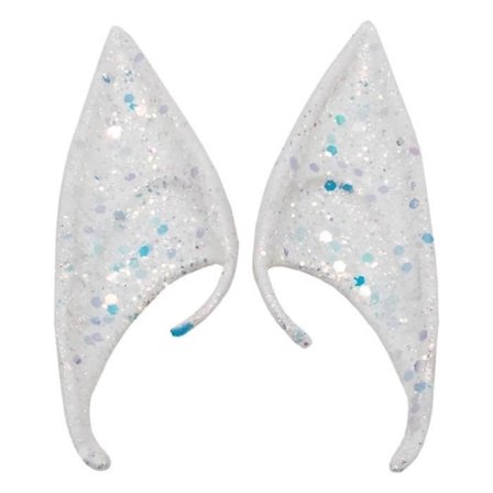 (Hvit) Kostymetilbehør - HOMYL - Alveører - Hvit - 12cm - Halloween Cosplay