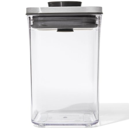 Oxo POP Nelikulmainen Steel Beholder 1 litra