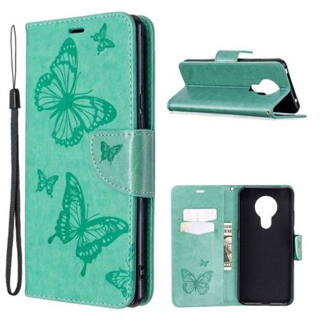 Butterfly Nokia 5.3 Etui - Grøn Green