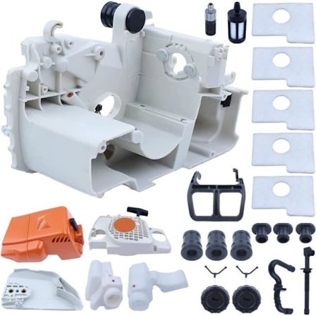 Crankcase Dæksel Starter Clutch Cover Kit Kompatibel med Stihl MS180 MS170 018 017 Tro Udskiftningsdel