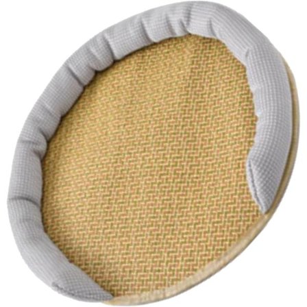 Venlig Kølemåtte til Kæledyr, Punkteringssikker Katteseng i Rattan, Blød Køleplade til Hunde om Sommeren, Åndbar (Grå)