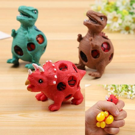 Set med 3 anti-stress, mjuka, flerfärgade handträningsbollar, Sli