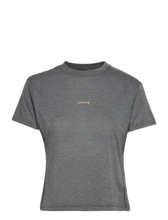 Aerial Woolmix Tee 2.0 T-shirts & Tops Short-sleeved Grå Johaug