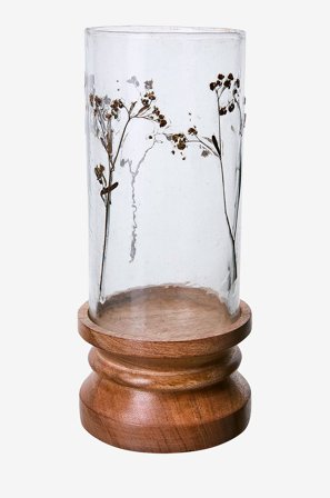 Affari of Sweden - Lysestage Leaf - Transparent - Lysestager & lanterner - Fra Homeroom