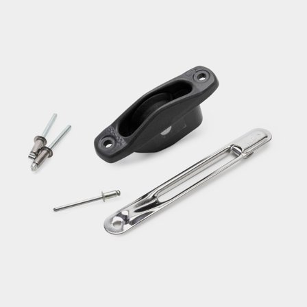 Seldén Heel lift arrangement for Spinnaker pole, ø45 mm Aluminium sheave box and small (10 mm) slot fitting included. (538-508-06)