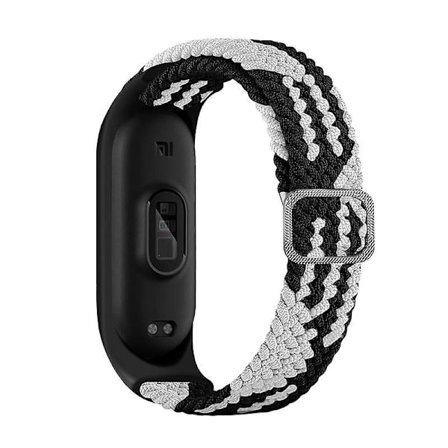 Stretchig nylon solo loop justerbar band för Xiaomi Mi Band 5 / Band 6 / Band 7 sport elastisk rem