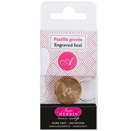 Herbin Seglstempel i messing Bokstaver A