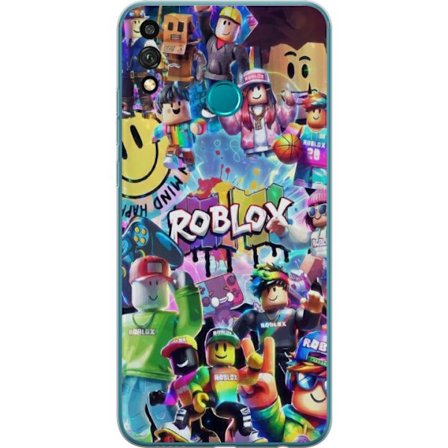 Yhteensopiva Puhelinkuori Honor Honor 9X Lite Suuri värikäs Roblox-maailma monilla hahmoilla, energinen pelikuvaus täydellinen lastenhuoneisiin ja