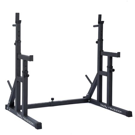 Squat Rack 250 kg – justerbar, dips & sikkerhed