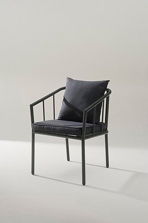 Jotex - Udendørs Stol Grøn mat sort - MENTON - Køb Havestole & haveskamler hos Jotex