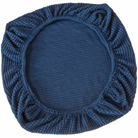 Kontorstol Svingbar Stretch Sofa Trekk Setetrekk for Kontorstol Svingstol, Mørkeblå