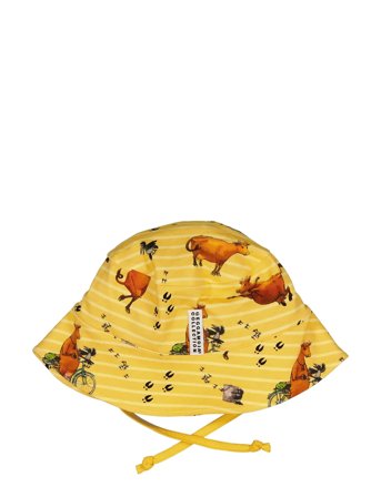 Geggamoja Mamma Mu Sunny Hat - Yellow - 4-10M