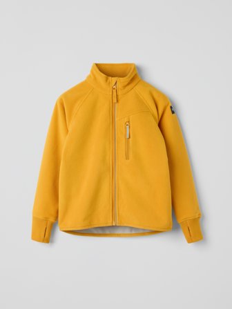 Polarn O. Pyret - Windproof fleece jacket - 110 - Childrenswear - yellow