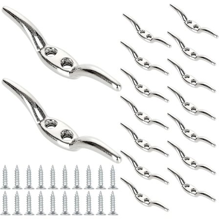 Metal Rebklamper Bådklampe 5 cm 10 cm 15 cm Båd Flagstang Klampekrog, Båddæks Dock Klamper Med Monteringsskruer Til Fast Reb Eller Boligindretning (b