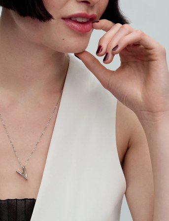 Pandora Heart Pendant Sterling Silver Necklace - Silver - 70 CM