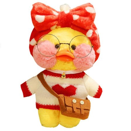 Kuuma 30cm Lalafanfan Kawaii Cafe Mimi Keltainen Ankka Pehmolelu Söpö S