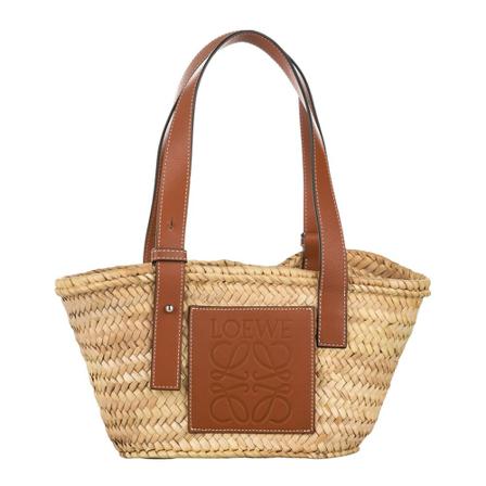 Loewe Pre-owned, Emmerzak van stro Bruin, Dames, Maat:ONE Size