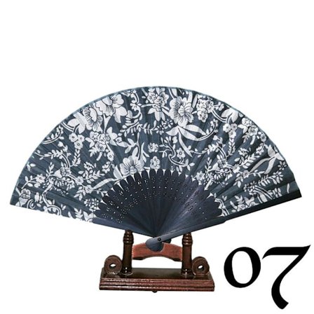 Vifte - Orientalske vinder [Blå] - Blå/hvit [7]