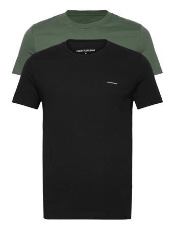 2 Pack Slim T-Shirt T-shirts Short-sleeved Multi/mönstrad Calvin Klein Jeans